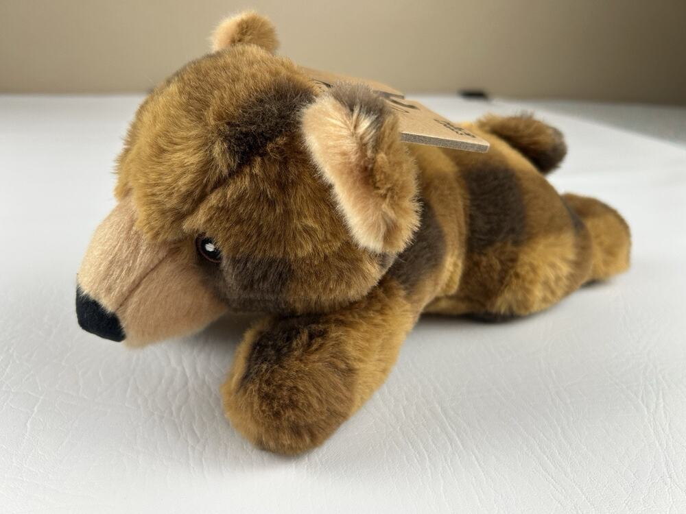 Pally Paws Bear Squeaky Dog Toy Plush 11” Brown Puppy Chew Interactive Pet Toy